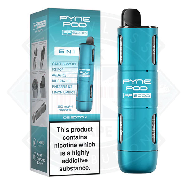 Pyne Pod PP6000 6 In 1  Disposable Vape Pod Kit