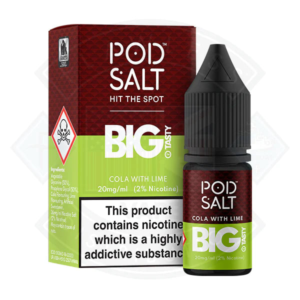 Pod Salt Big Tasty Cola with Lime Fusion Series  11mg 10ml E-Liquid