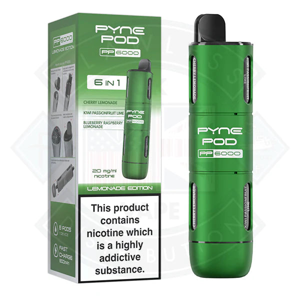 Pyne Pod PP6000 6 In 1  Disposable Vape Pod Kit