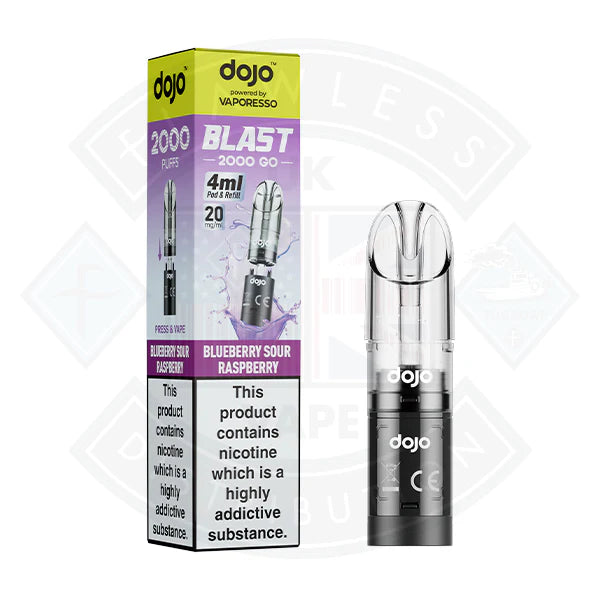 Vaporesso  DOJO BLAST 2000 GO Transparent POD (20mg）