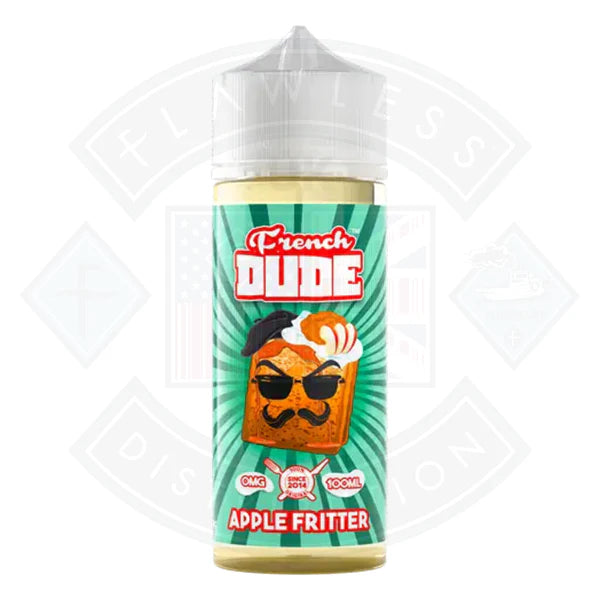 Vape Juice French Dude - Apple Fritter 0mg 100ml Shortfill