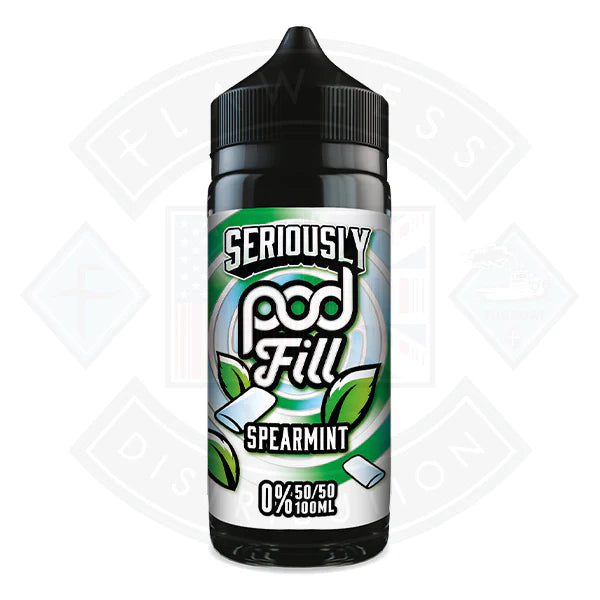 Doozy Vape Seriously Pod Fill - Spearmint 0mg 100ml Shortfill