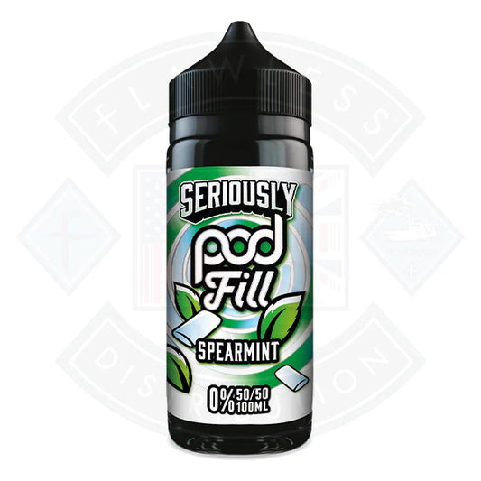 Doozy Vape Seriously Pod Fill - Spearmint 0mg 100ml Shortfill