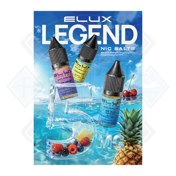 ELUX LEGEND NIC SALT 5MG POSTER