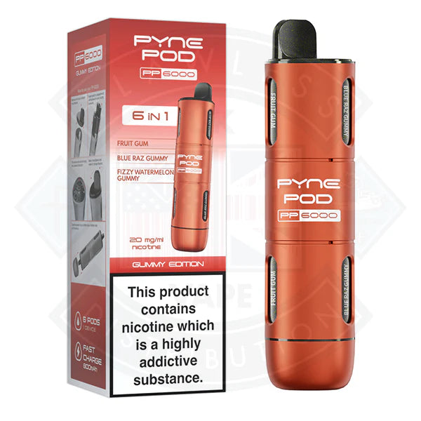 Pyne Pod PP6000 6 In 1  Disposable Vape Pod Kit