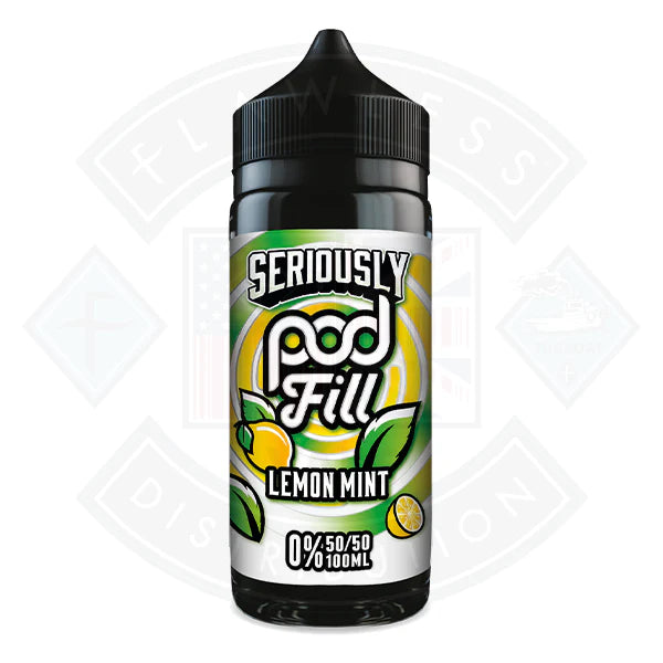 Doozy Vape Seriously Pod Fill - Lemon Mint 0mg 100ml Shortfill