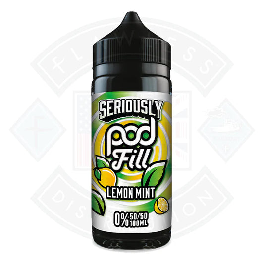 Doozy Vape Seriously Pod Fill - Lemon Mint 0mg 100ml Shortfill