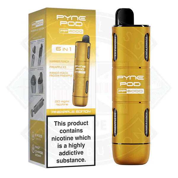 Pyne Pod PP6000 6 In 1  Disposable Vape Pod Kit