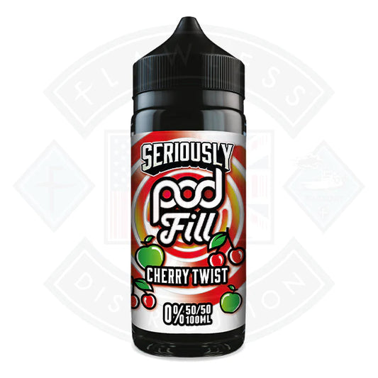 Doozy Vape Seriously Pod Fill - Cherry Twist 0mg 100ml Shortfill