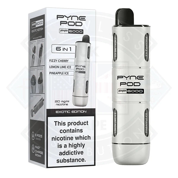 Pyne Pod PP6000 6 In 1  Disposable Vape Pod Kit