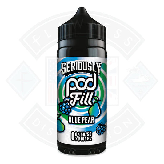 Doozy Vape Seriously Pod Fill - Blue Pear 0mg 100ml Shortfill