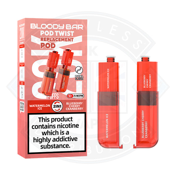 Bloody Bar Pod Twist 20K Prefilled Pods + Refill Containers