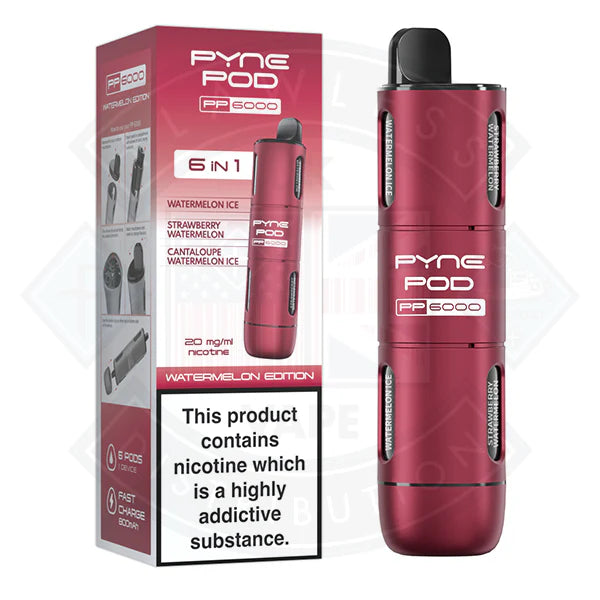 Pyne Pod PP6000 6 In 1  Disposable Vape Pod Kit