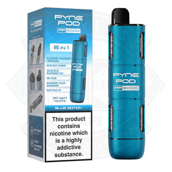 Pyne Pod PP6000 6 In 1  Disposable Vape Pod Kit