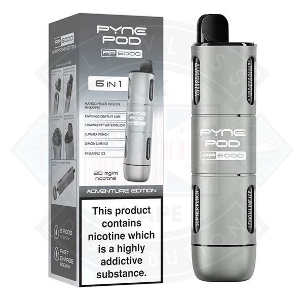 Pyne Pod PP6000 6 In 1  Disposable Vape Pod Kit