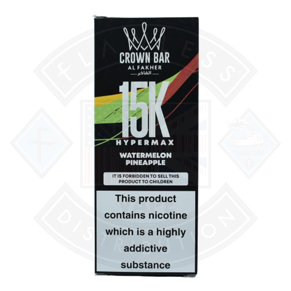 Al Fakher Crown Bar HyperMax 15K Puffs Disposable Vape