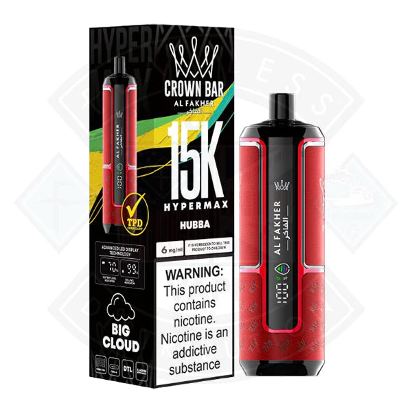 Al Fakher Crown Bar HyperMax 15K Puffs Disposable Vape