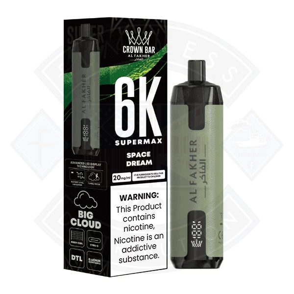 Al Fakher Crown Bar 6K Supermax Disposable Vape