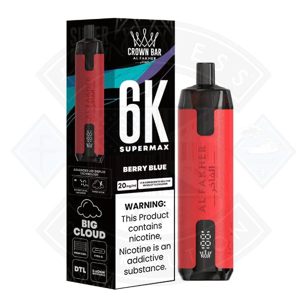 Al Fakher Crown Bar 6K Supermax Disposable Vape