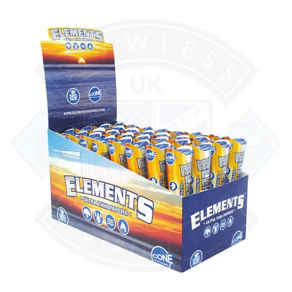 ELEMENTS Pre-Rolled Cones - King Size - 3 Pack - 32 Per Box