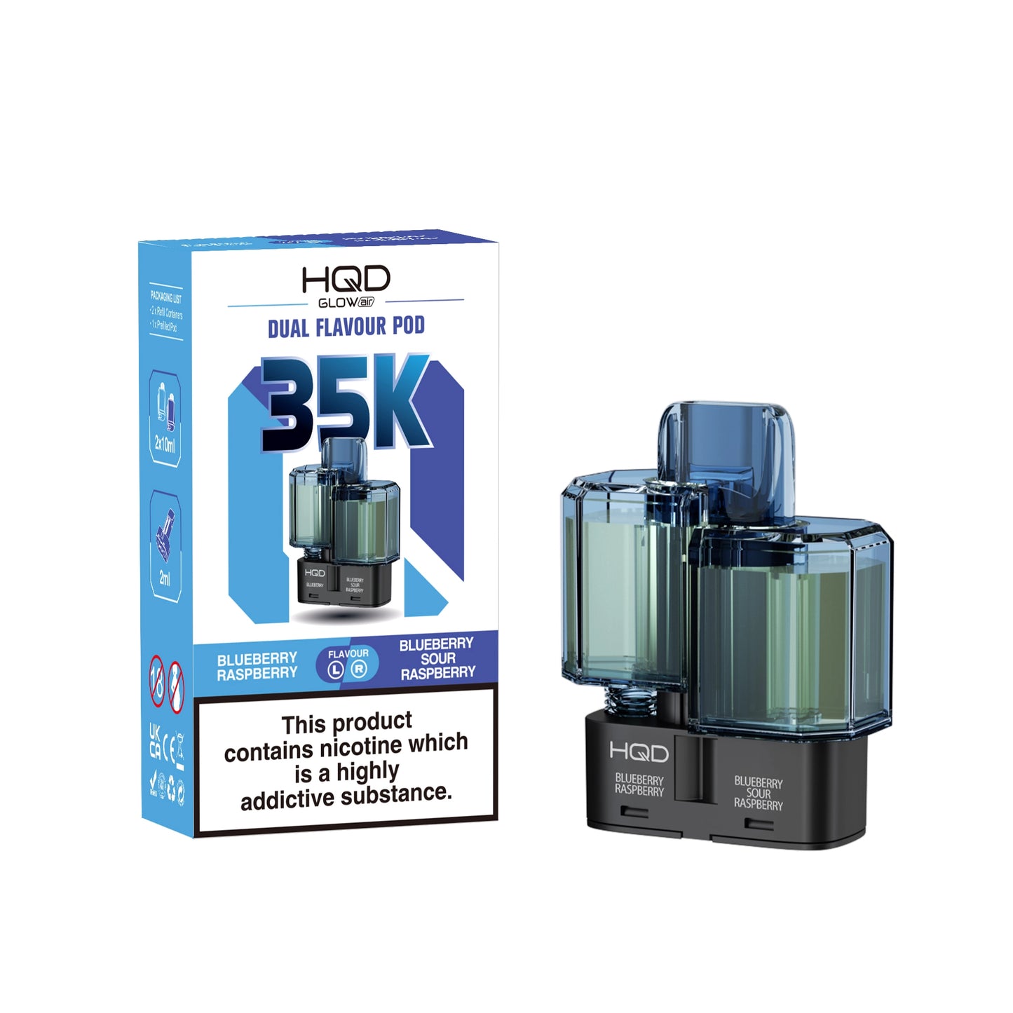 HQD Glow Air 35K Refill Pods