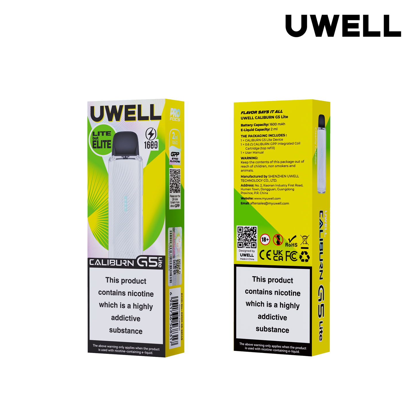 Uwell Caliburn G5 Lite Vape Kit