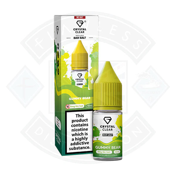 Crystal Clear Bar (5mg) Nic Salts 10ml