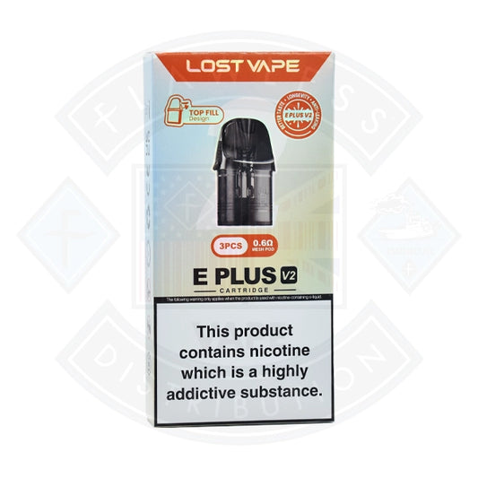 Lost Vape E Plus Cartridge V2 3pcs/pack TOP FILL