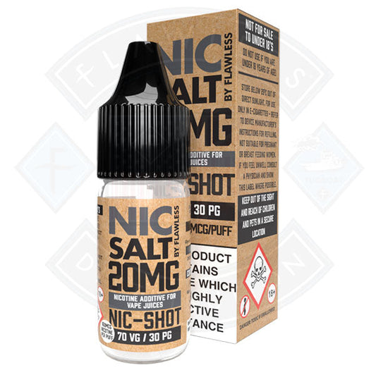 Nic Salt - Nic Shot 20mg 10ml By Flawless