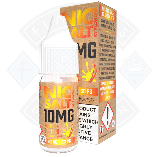 Nic Salt - Rhubarb & Custard 10ml By Flawless