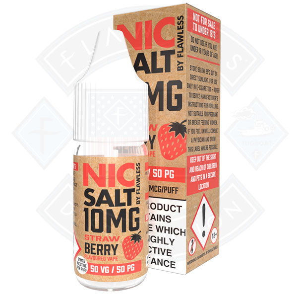 Nic Salt - Strawberry 10ml By Flawless