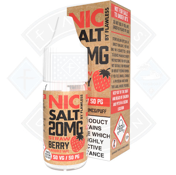 Nic Salt - Strawberry 10ml By Flawless
