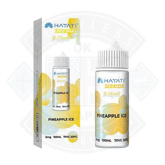 Hayati Pro Max 50/50 - Pineapple Ice 0mg 100ml Shortfill