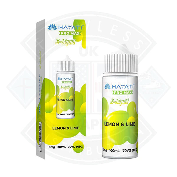 Hayati Pro Max 50/50 - Lemon & Lime 0mg 100ml Shortfill