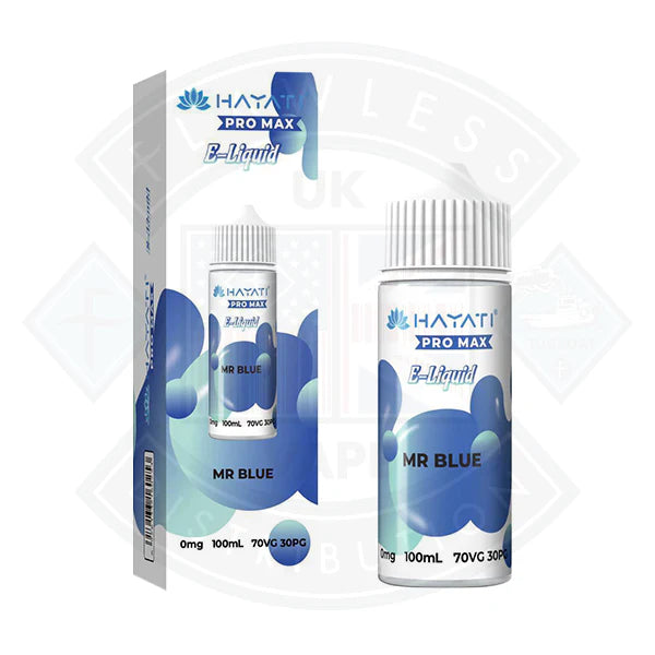 Hayati Pro Max 50/50 - Mr Blue 0mg 100ml Shortfill