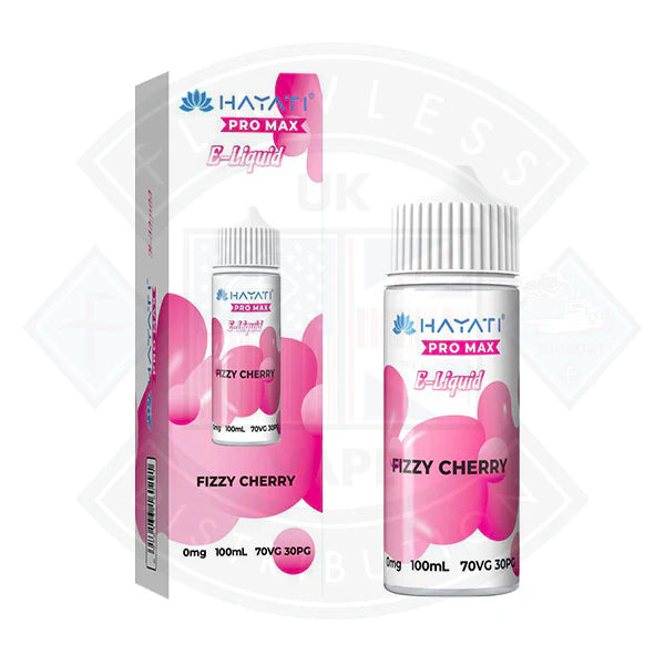 Hayati Pro Max 50/50 - Fizzy Cherry 0mg 100ml Shortfill