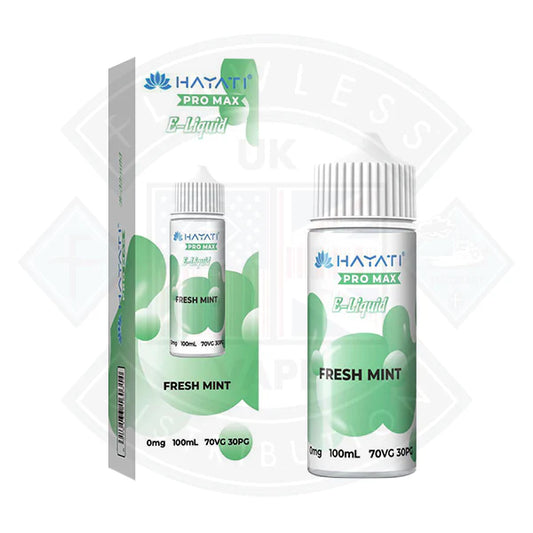 Hayati Pro Max 50/50 - Fresh Mint 0mg 100ml Shortfill