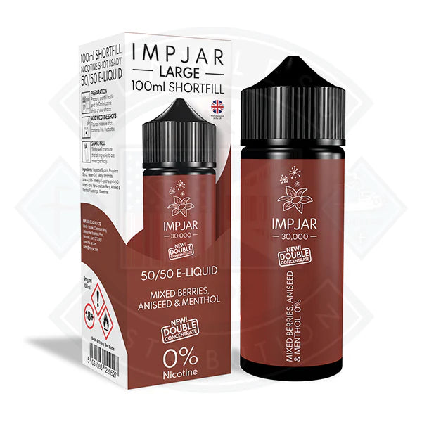 IMP JAR Large - 0mg 100ml Shortfill  - DOUBLE CONCENTRATE