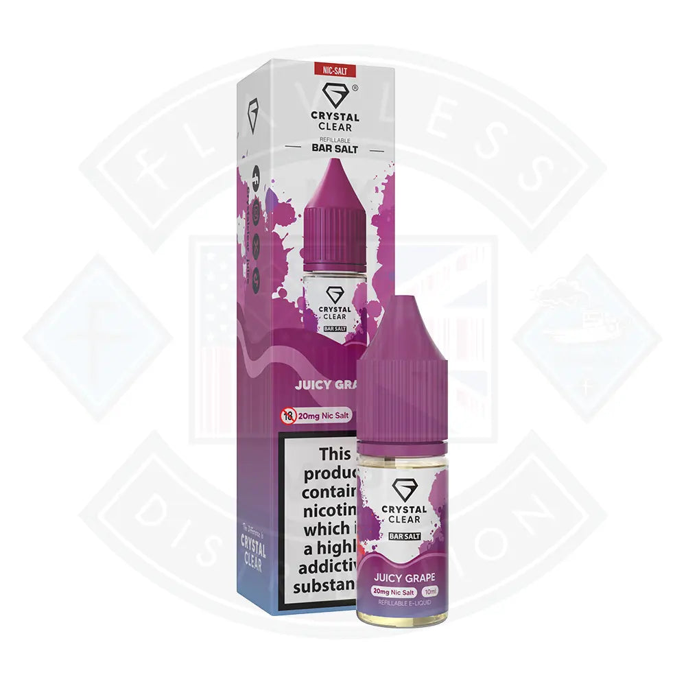 Crystal Clear Bar (20mg) Nic Salts 10ml