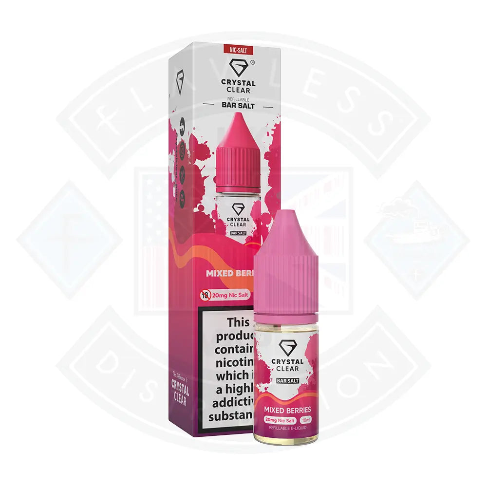Crystal Clear Bar (20mg) Nic Salts 10ml