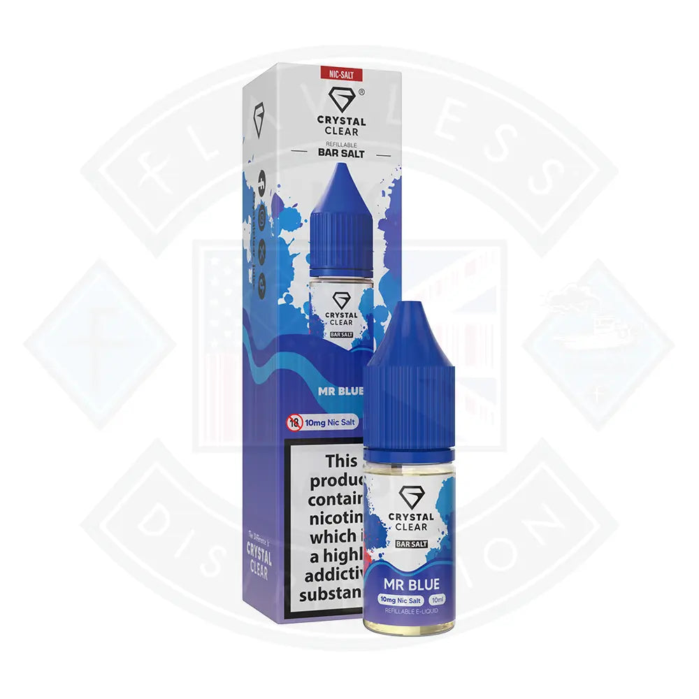 Crystal Clear Bar (10mg) Nic Salts 10ml