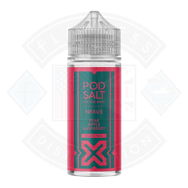 Pod Salt Nexus Pear Apple Raspberry 0mg 100ml Shortfill