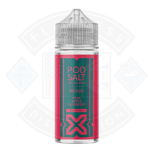 Pod Salt Nexus Pear Apple Raspberry 0mg 100ml Shortfill
