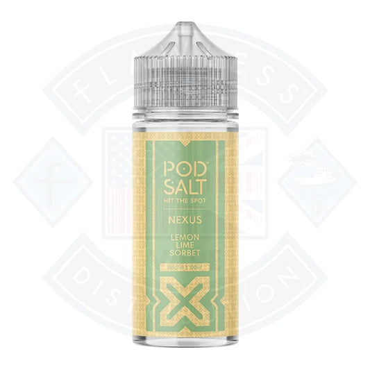 Pod Salt Nexus Lemon Lime Sorbet 0mg 100ml Shortfill
