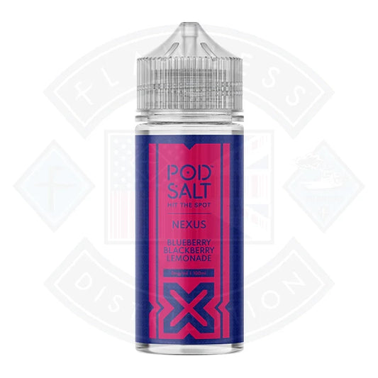 Pod Salt Nexus Blueberry Blackberry Lemonade 0mg 100ml Shortfill