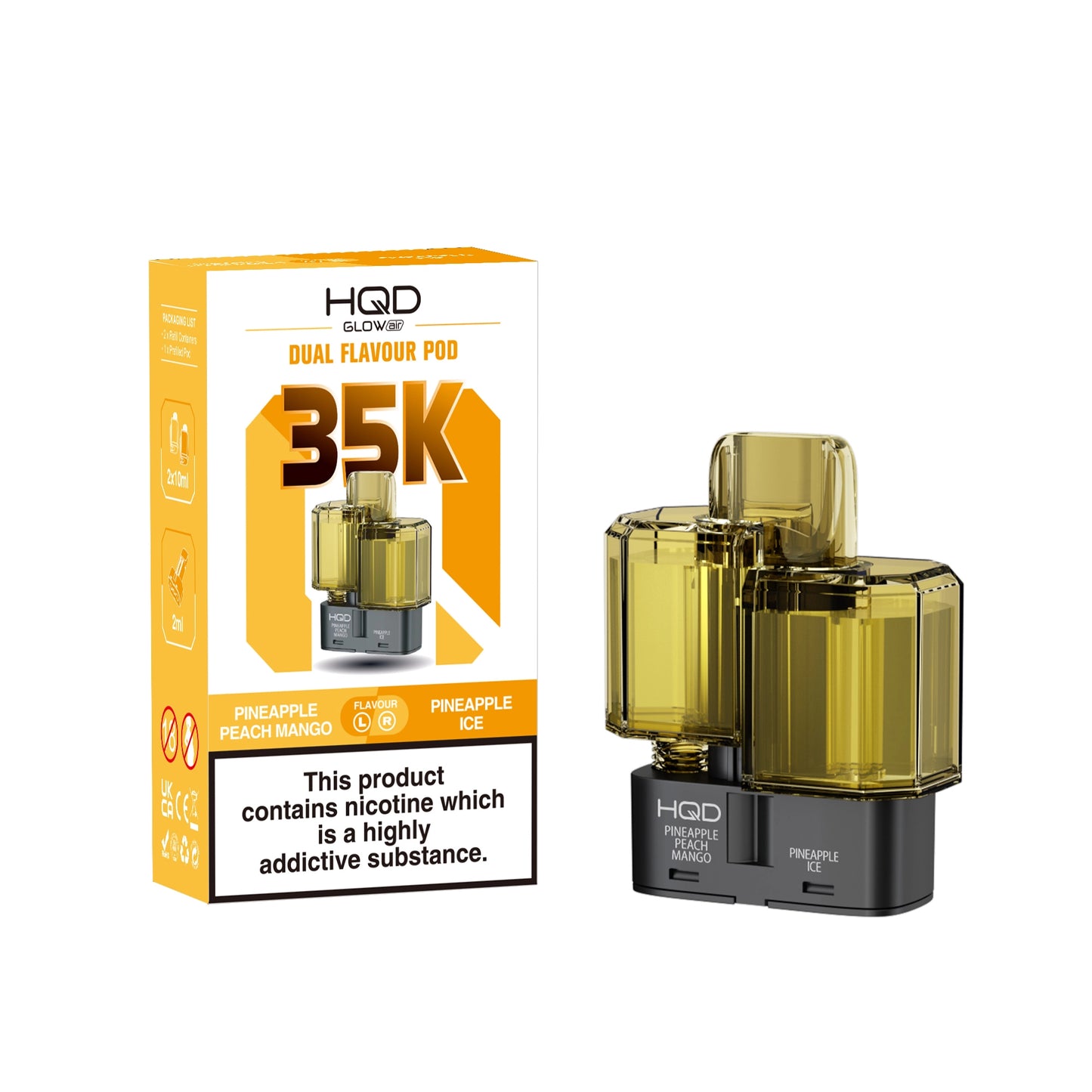 HQD Glow Air 35K Refill Pods