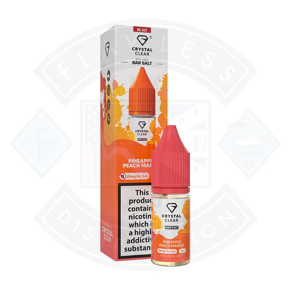 Crystal Clear Bar (20mg) Nic Salts 10ml