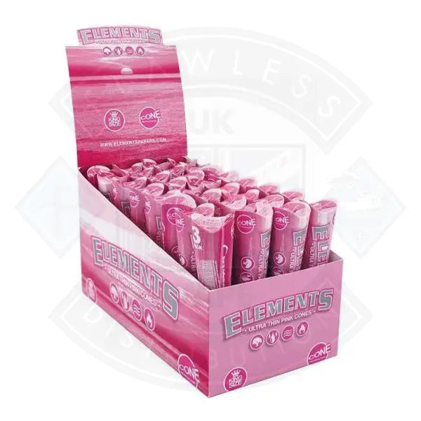 ELEMENTS Pre-Rolled Cones - King Size - 3 Pack - 32 Per Box