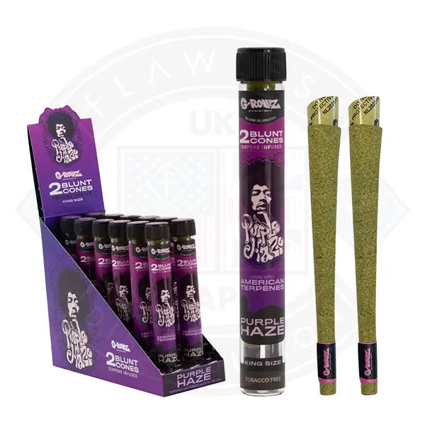 G-ROLLZ - Terpene Blunt Cones - 12 Tubes Per Box - 2 Cones Per Tube