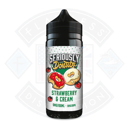 Doozy Vape Seriously Donuts Strawberry & Cream 0mg 100ml Shortfill